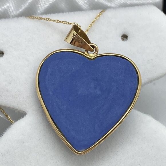 💛 10k Heart Mother & Child Cameo Necklace - Picture 3 of 3